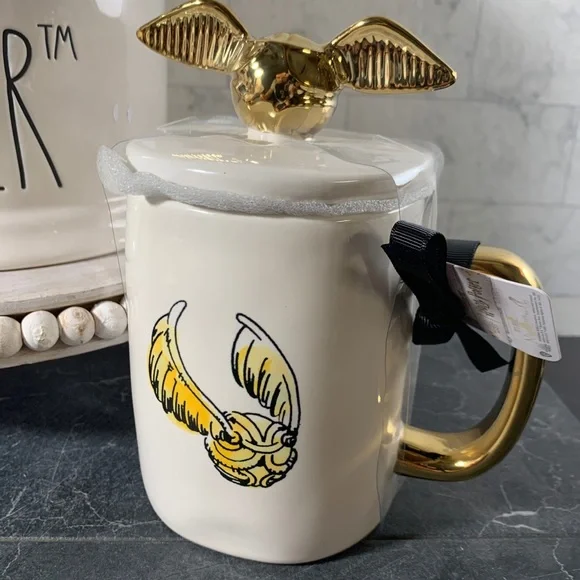 Rae Dunn Harry Potter canister with 1 mug set the golden snitch - Picture 4 of 7